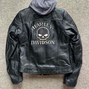 Harley-Davidson Skull Leather Jacker with …